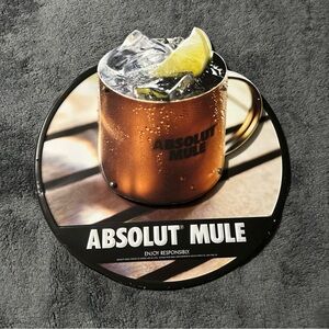 Absolut Mule Copper Mug Coaster